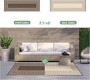 GENIMO Outdoor Rug Waterproof for Patio Decor, 2.5'x8' Foldable Reversible Plastic Straw Runner Rugs Carpet for Porch, Outside Area Mat for Rv, Deck, Picnic, Camper, Balcony, Coffee & Beige by CozyNest Decor