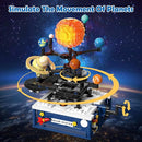 Solar System Building Sets with Light - Rotatable Space Exploration Building Toys with 9 Planets & Rocket Sets Science Astronomy Educational Gifts for Boys Girls Age 6+ Years Old Kids(775 PCS) by TinyTreasures Baby Boutique