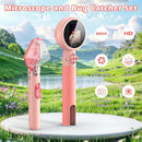 2 in 1 Kids Microscope with Bug Catcher,HD 500X Digital Microscope for Kids with 2" Screen,Photo and Video,STEM Educational Science Kit Learning Toys for Age 3-12 Girls & Boys Birthday Gifts (Pink) by TinyTreasures Baby Boutique