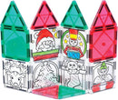 CreateOn Crayola PaintOn Holiday Magnetic Tiles, Magnetic Kids’ Building Toys, STEM Learning Travel Toys for Boys and Girls, 18-Piece Set by TinyTreasures Baby Boutique
