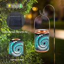 Solar Lanterns Outdoor Hanging Lantern Metal Waterproof LED Lantern with Solar Powered Garden Patio Decorations Decor Lantern with Handle Christmas Gift Idea by GreenHaven Gardens