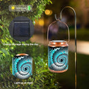 Solar Lanterns Outdoor Hanging Lantern Metal Waterproof LED Lantern with Solar Powered Garden Patio Decorations Decor Lantern with Handle Christmas Gift Idea by GreenHaven Gardens