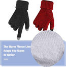 Geyoga 2 Pairs Women's Winter Touch Screen Gloves Soft Warm Fleece Lined Knit Elastic Cuff Winter Texting Gloves by TinyTreasures Baby Boutique