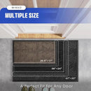 Mibao Front Door Mat Outside Entrance, Durable Outdoor Indoor Mat, Low Profile Heavy Duty Doormat, Non-Slip, Traps Dirt and Moisture, Easy Clean Patio Porch Entryway Mat, 32" x 47", Black by CozyNest Decor