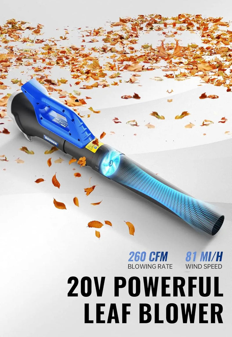 WILD BADGER POWER 20V Weed Wacker, Leaf Blower, Wheeled Edger Kit Electric with 2 * 2Ah Battery & Charger, String Trimmer, Lightweight, Adjustable Telescopic Shaft, Fast-Charging, photo 4 of 6