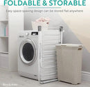 Brookstone – Extra Large – Double Spaced - 2 Tier Collapsible Clothes Drying Rack, Indoor/Outdoor Folding Hanging Garment Stand [NO Assembly - Ready Out of The Box] by CozyNest Decor