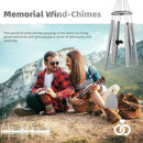 Wind-Chimes-Outdoor-Deep-Tone, Large Soothing Melodic Tones Windchimes, Wind Chimes for Outside, Memorial Wind Chimes Best Gift for Mom Women Grandma Neighbors(32" Silver Coated Aluminum) by CozyNest Decor