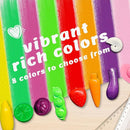 R&DLanci Toddler Crayons 8 Count, Non Toxic Washable Crayons for Toddlers, Unbreakable Easy-Grip Vegetable & Fruit Shaped Crayon for Little Hands, Toddler Coloring Art Christmas Gift by TinyTreasures Baby Boutique