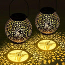 MAGGIFT 2 Pack Solar Lanterns Outdoor Waterproof Hanging Lantern Lights Decorative Solar Light for Garden Table Patio Yard Pathway Walkway,Unique Gifts for Women Gardening,Warm White. by GreenHaven Gardens