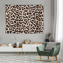 HZOHNAGO Leopard Print Tapestry Rustic Brown Leopard Wild Animal Printed Wall Tapestry Painting Wall Hanging for Bedroom Living Room Dorm 80" W x 60" H by CozyNest Decor