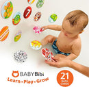 Floating Baby Flash Cards for Bathtub - Learn Numbers, Counting and Colors - Educational Bath Toys for Babies & Toddlers 3 Plus Months (Set of 21) by TinyTreasures Baby Boutique