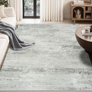 5x7 Area Rugs for Lliving Room Bedroom, Abstract Washable Rugs with Non-Slip Backing, Stain Resistant Thin Carpet for Dorm Dining Room Table Nursery Indoor Home Office-Gray by TinyTreasures Baby Boutique