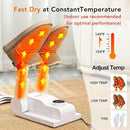 FORLIM [Upgraded Temperature Control] Boot Dryer for Work Boots - Shoe Dryer with 24-Hour Delay Timer, Portable Glove Dryer & Boot Warmer, Automatic Shut-Off Timer, Folding Design, Smart Panel, White by CozyNest Decor