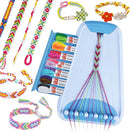Friendship Bracelet Making Kit for Girls, Arts and Crafts Bracelets String Maker Kit for Kids Ages 8-12 Christmas Birthday Gifts (All Blue) by TinyTreasures Baby Boutique