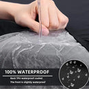 hyha Waterproof Couch Cushion Covers, Stretch Sofa Couch Seat Slipcover for Dog Washable, Non-Slip Waterproof Outdoor Cushion Covers for Patio Furniture Replacement (1 Piece for Small, Black) by CozyNest Decor