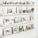 Floating Picture Ledge Shelves for Wall Set of 4, 56 Inch Wall Shelves with Lip Long Large Nursery Book Shelf for Toys Storage Kids Bookshelf Wall Mounted Living Room Bedroom Decor Frames by TinyTreasures Baby Boutique