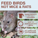 SWISSINNO No Mess Bird Feeder Lucerne Smart Birds for Fat Balls - Feed Birds, not mice & Rats! Robust & Reliable for Hanging - Made in EU - Light Blue by CozyNest Decor