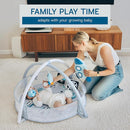 6-in-1 XL Play Mat & Play Gym, Baby Gym, Baby Activity Gym, Sensory Exploration and Motor Skill Development Toys (Space Gray) by TinyTreasures Baby Boutique