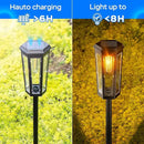 Solar Pathway Lights Outdoor, 6 Pack Garden Lighting, P65 Waterproof Solar Lights for Walkway, Driveway, Patio, Landscape- (Warm Light) by GreenHaven Gardens