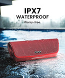 Cleer Scene Portable Bluetooth Speaker,IPX7 Waterproof,Powerful Sound and Deep Bass,Built-in Echo and Noise Canceling Microphone,12 Hours Battery,for Office,Home,Outdoors and Travel-Red by TinyTreasures Baby Boutique