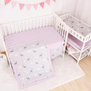 CaSaJa 4-Piece Crib Bedding Set for Boys and Girls, Nursery Baby Bedding Set Including Quilted Comforter with Fitted Crib Sheet and Changing Pad Covers, Reversible Quilt Design, Reindeer Forest by TinyTreasures Baby Boutique
