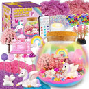 Unicorn Terrarium Crafts Kit for Kids-LED Night Light Up & Remote Unicorn Birthday Gifts Toys for Girls Ages5 6 7 8 9 10 Year Old-Christmas Gifts for Girls by CozyNest Decor