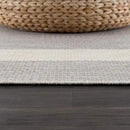 CAMILSON Outdoor Rug 9x12,Large Modern Outside Rugs for Patios Porches Waterproof Durable Washable Non-Shedding, Easy-to-Clean Indoor Outdoor Area Carpet (9 x 12, Bordered - Gray/White) by GreenHaven Gardens