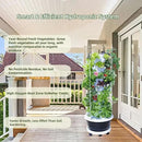 Hydroponic Growing System Kit,Indoor&Outdoor Vertical Hydroponic Growing Garden for Leafy Greens & Herbs, 28 Plant Sites with Climbing Trellis, Energy-Efficient Kit by GreenHaven Gardens