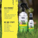 YAYA ORGANICS Tick Ban | Extra Strength Tick Repellent Made with Essential Oils and All Natural, DEET Free Ingredients | Proven Effective, Safe for Adults, Kids and Dogs | Mixed Pack (4oz/16oz) by TinyTreasures Baby Boutique