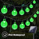 2-Pack 100 LED 64FT Solar String Lights Outdoor, Waterproof Solar Lights Outdoor with 8 Lighting Modes, Crystal Globe Light for St Patrick Tree Garden Patio Party Porch Wedding Decorations(Green) by GreenHaven Gardens