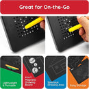 PicassoTiles 2PK 4-in-1 Magnetic Drawing Board 12x10 inch Large Magnet Tablet Pad with 4 Facings Lowercase & Uppercase Alphabets, Numbers, & Freestyle STEM Learning Writing Reading Playboard PTB06 by TinyTreasures Baby Boutique