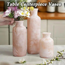 Resin 3 Piece Vase Set, Farmhouse Decor, Home Decorative Vase, Vases for Your Kitchen, Bedroom, Office, Living Room, Bathroom, & Shelf Centerpiece Table Decorations, Pink by GreenHaven Gardens