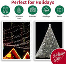 White Wide Angle LED Christmas Lights, 64.8 Ft 300 Count, Pack of 3 Strands 21.9 Ft 100 Lights UL Certified Commercial Grade Green Wire 5mm Holiday String Light by CozyNest Decor