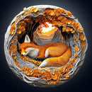 WOODBESTS Wooden Puzzles for Adults, 3D Fox Wood Puzzles Adult(270 Pieces, L, 13.4 * 13.2in), Unique Shape Wooden Animal Jigsaw Puzzles, Birthday Gifts for Adults Family Game by TinyTreasures Baby Boutique