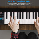 Pyle 88-Key Electric Piano Keyboard – Full Sized Bluetooth Enabled Keyboard with 28 Rhythms & Tones, Built-In Speaker, Sustain Pedal, Piano Bag, Portable Design, Ideal for Beginners and Professionals by TinyTreasures Baby Boutique