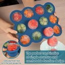 Baby Food Storage 12 x 1.5OZ Silicone Freezer Tray with Lid, Food Grade Silicone Containers for Purees & Vegetables Midnight Blue by TinyTreasures Baby Boutique