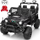 2 Seater Ride On Car Truck with Remote Control XL, Kids 24V Battery Powered Electric Vihicle w/21 in Seat, 3 Speeds, 2WD/4WD Switichable, Shock Absorbers,Bluetooth, Flower, Gift Choice by TinyTreasures Baby Boutique
