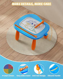 Magnetic Drawing Board, Doodle Board for Toddlers Toys Age 1-2, Magnetic Writing Board, Preschool Learning and Educational Toys for 1 2 3 Years Old Girl Boy, Gift for Birthday Christmas New Year(Blue) by TinyTreasures Baby Boutique