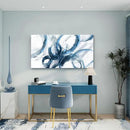 Large Canvas Wall Art Blue Abstract Pictures Wall Art for Living Room Paintings for Wall Decorations Bedroom Decor Aesthetic Framed Office Artwork Wall Decor 29×58in by CozyNest Decor