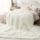 Bedsure GentleSoft Fluffy Cream Blankets Queen Size for Bed, Thick Sherpa Faux Fur Fleece Fuzzy Plush Winter Warm Heavy Soft Full Queen Blankets, Bedroom Decor Cream Gifts Cozy Gifts for Women, 90x90 by CozyNest Decor