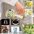 18 oz Ceramic Olive Oil Dispenser Bottle for Kitchen, Large Capacity Oli and Vinegar Cruet with Stainless Steel Spout, 540 ml Oil Container with Handle for Cooking Preventing, Vinegar Cruet by CozyNest Decor