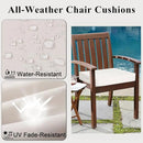 Outdoor Chair Cushions Set of 2 for Patio Furniture 19x19x4 Inch Waterproof Patio Chair Cushion 3 Year Color Fastness Square Elastic Foam Garden Sofa Couch Pads with Ties and Handle,Beige by GreenHaven Gardens
