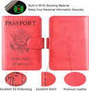 Passport Holder Cover Wallet Travel Essentials Leather Rfid Blocking Case Vacation Luggage Must Haves Travel Accessories for Men Women (120