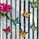 Metal Butterfly Wall Decor-6.5" Outdoor Fence Wall Art Decor Suitable for Garden Patio Balcony by GreenHaven Gardens