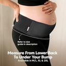 KeaBabies Maternity Belly Bands for Pregnant Women - Soft & Breathable Pregnancy Belly Support Band, Adjustable Maternity Belt for Back, Pelvic Support, Comfortable, Easy to Use (Midnight Black, M/L) by TinyTreasures Baby Boutique