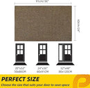 JSEI Dirt Trapper Door Mat 24"x36" Non-Slip Washable Entrance Mat, Dog Doormats, Absorbent & Fade-Resistant Floor Mats, Low Profile Welcome Mats for Entryway, Front Door, and Inside Entrance, Brown by CozyNest Decor