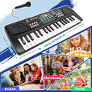 M SANMERSEN Kids Piano Keyboard, Piano for Kids with Microphone Portable Electronic Keyboards for Beginners 37 Keys Musical Toy for 3/4/5/6 Year Old Girls Boys by TinyTreasures Baby Boutique