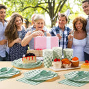 175 Pcs Sage Green Gingham Paper Plates and Napkins Party Supplies - Sage Green and White Checkered Plates Scalloped Plaid Plate for Birthday Dinner Picnic BBQ Party Decorations, Serve 25 Guests by CozyNest Decor
