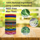 36 Pack Mosquito Repellent Bracelets, DEET-Free Natural Bands, PU Leather Insect & Bug Repellent Wrist Bands for Kids & Adults, Individually Wrapped by TinyTreasures Baby Boutique