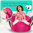 Hobestluk Bean Bag Chairs 2.5FT Bean Bag Chair with Memory Foam Filled & Machine Washable Cover,Beanbag Chair, Small Bean Bag Chairs for Playroom, Living Room, Bedroom by CozyNest Decor